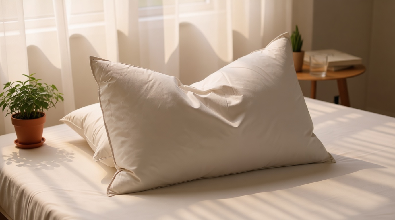 Luxury Feathers Down Pillows Queen Size Set of 2, Hotel Quality Fluffy Bed Pillows, Soft Pillows for Sleeping, Cotton Cover(20x28”, Pack of 2)