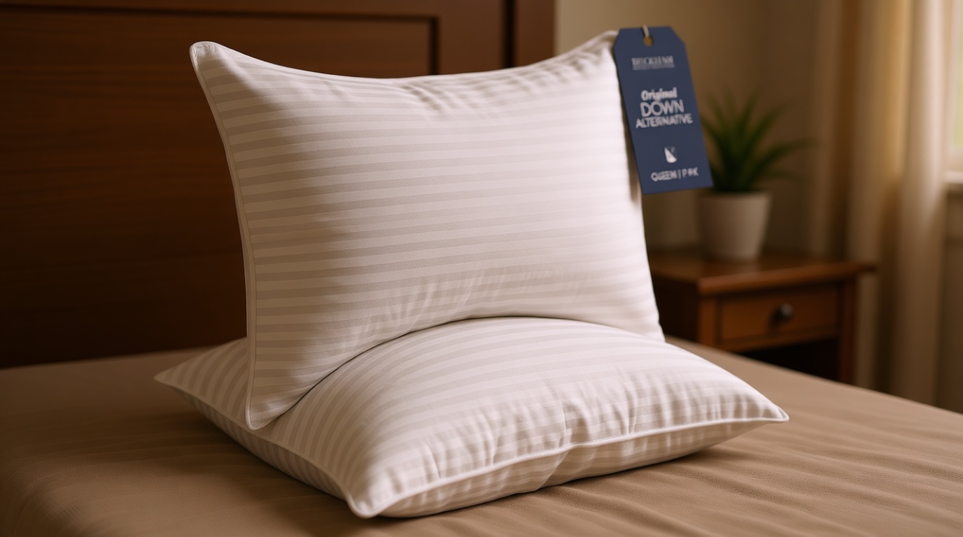 Beckham Hotel Collection Bed Pillows Standard/Queen Size Set of 2 - Original Soft Down Alternative Pillow for Sleeping - Soft Support for Back, Stomach or Side Sleepers OEKO-TEX STANDARD 100