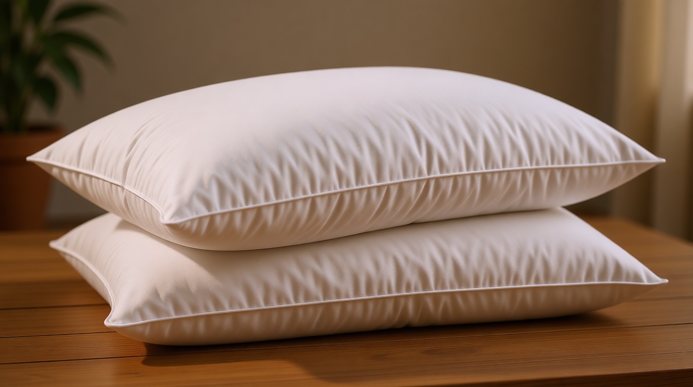 puredown® Goose Feathers and Down White Pillows with 100% Soft Cotton Cover, Bed Sleeping Hotel Collection Pillows Set of 2 King Size OEKO-TEX STANDARD 100