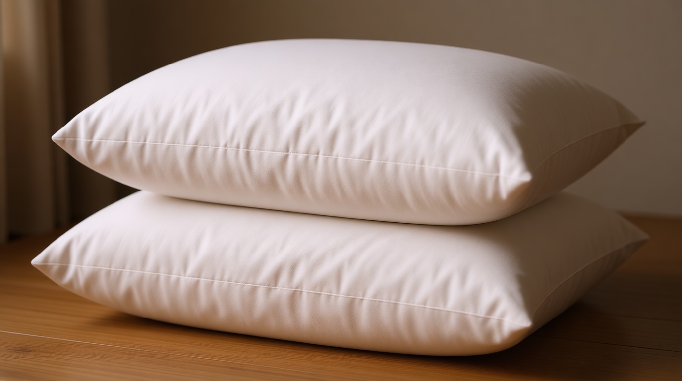basic home® Queen Size Goose Feather & Down Bed Pillow - 100% Odorless Sleep Pillow for Neck Support & Cooling Comfort - 233TC Cotton Cover with Anti-Poke Liner Queen 20x28 inch