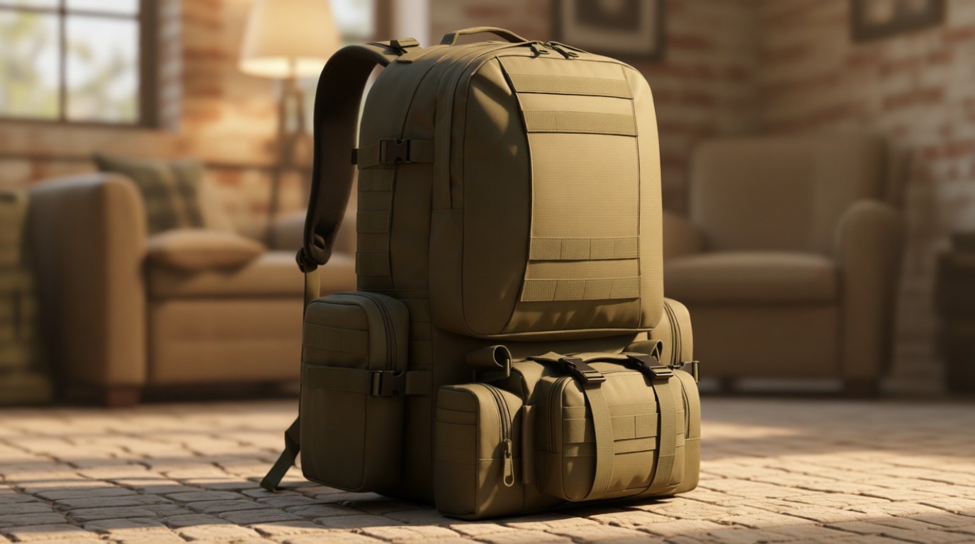 Military Tactical Backpack for Men 60L Waterproof Bug Out Bag Survival Rucksack Go Bag Emergency Molle System Army 3 Day Assault Pack for Hiking Hunting Camping Green
