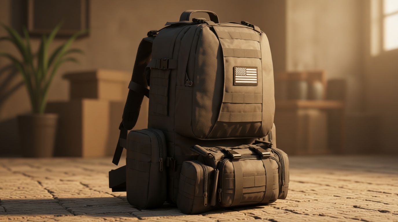 CVLIFE Tactical Backpack Military Army Rucksack 60L Large Assault Pack Detachable Molle Bag