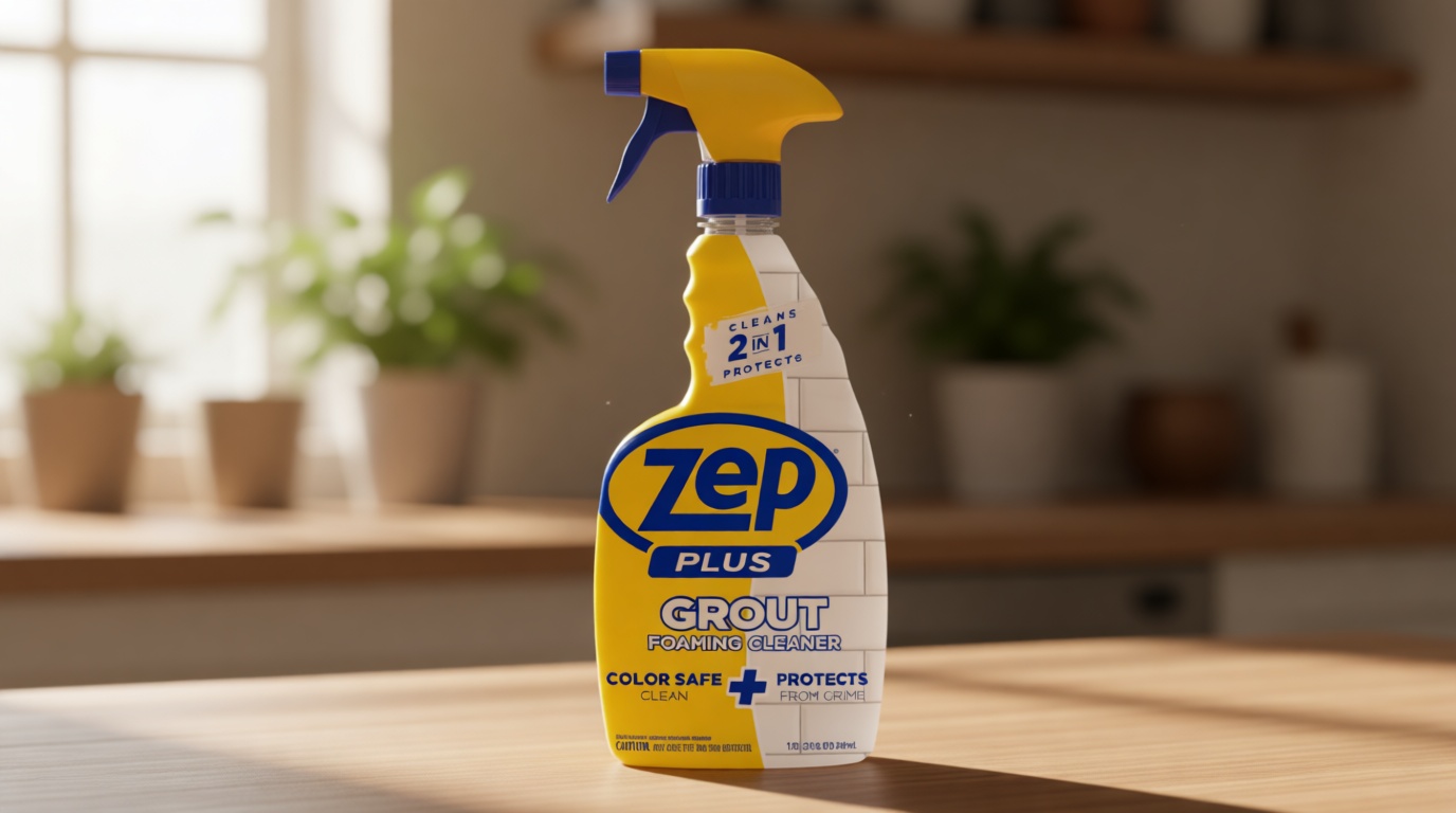 Zep Plus Grout Foaming Cleaner - 32 Fl OZ - R54212-2-in-1 benefits clean while protecting grout from water, dirt and grime