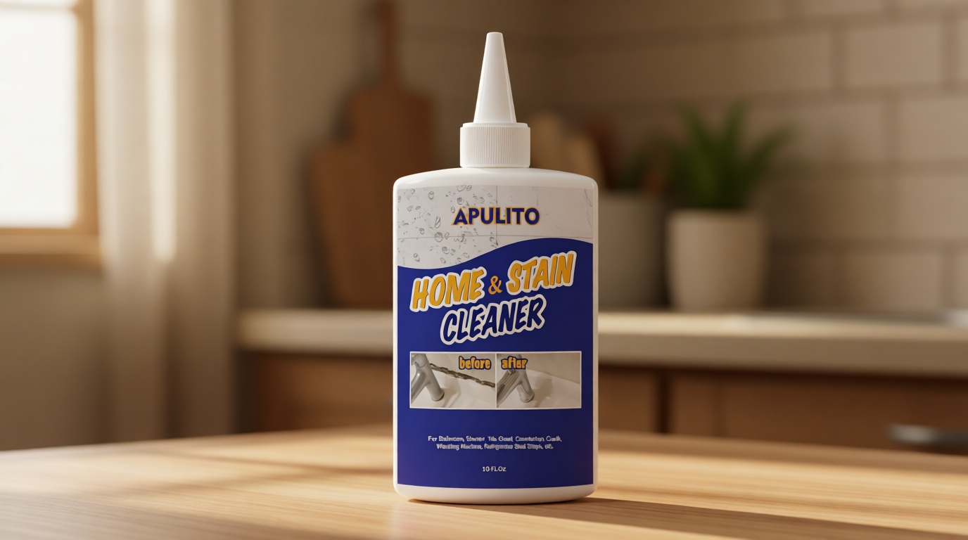 APULITO Household Cleaner Gel for Bathroom Shower Kitchen Tile Grout, Sinks Countertops 10 Fl Oz (Pack of 1)