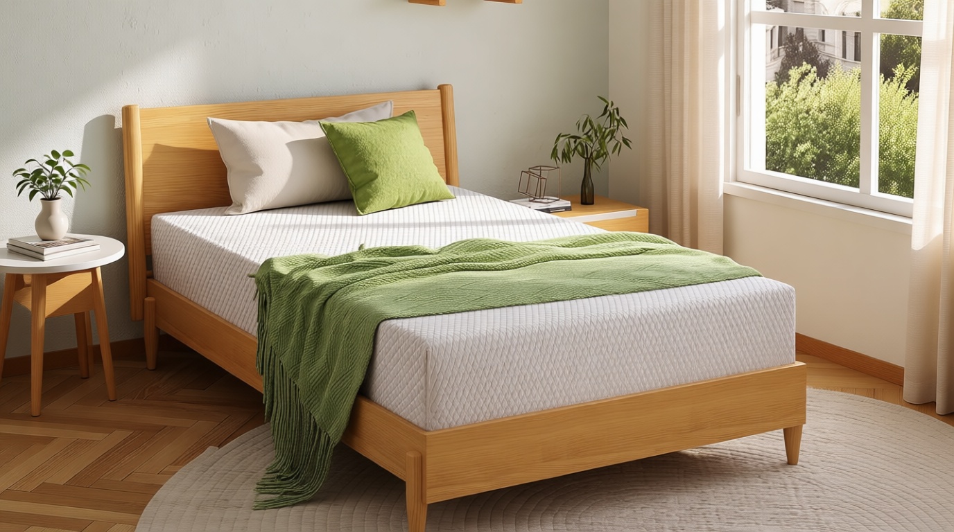 EGOHOME Full Size Memory Foam Mattress, 8 Inch Bed Mattress in A Box with Cooling Green Tea Gel, Pressure Relief with Medium Firm Support, CertiPUR-US Certified, 75''L x 54''W, ‎37.3 pounds White OEKO-TEX STANDARD 100