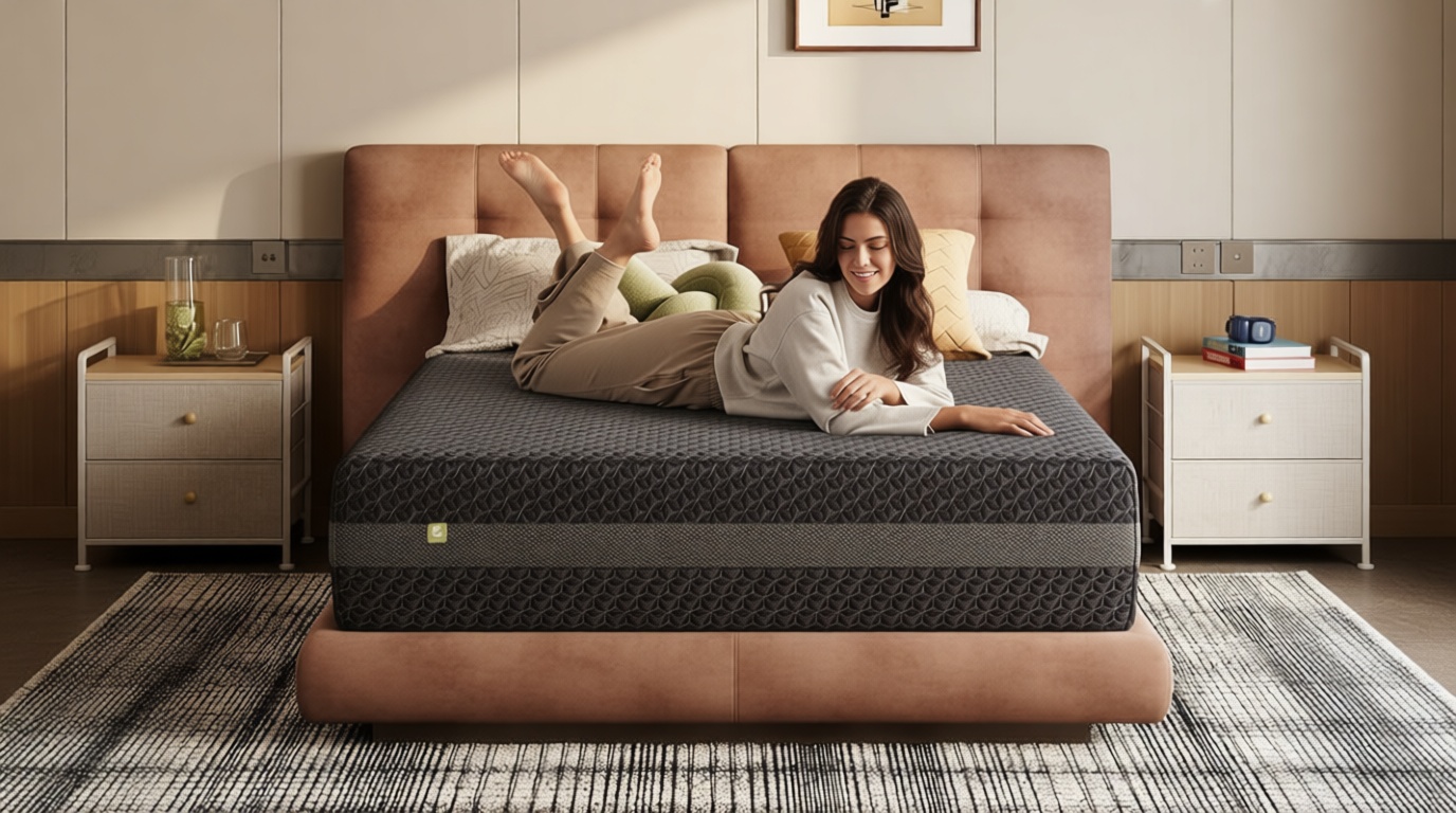 Novilla Queen Mattress 12 Inch, Queen Gel Memory Foam Mattress for Spinal Alignment, Responsive Support & Refreshing Sleep Comfort, with Green Tea-Infused Foam, Medium Firm, Mattresses in a Box OEKO-TEX STANDARD 100