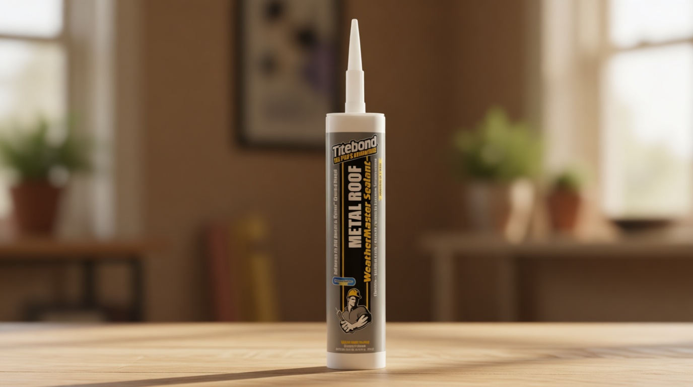Titebond WeatherMaster Metal Roof Sealant, Gray – Premium Polymer Caulk for Aluminum, Copper, Galvanized Steel & Coated Metals, UV-Resistant – 62491, 9.5 Oz. Cartridge