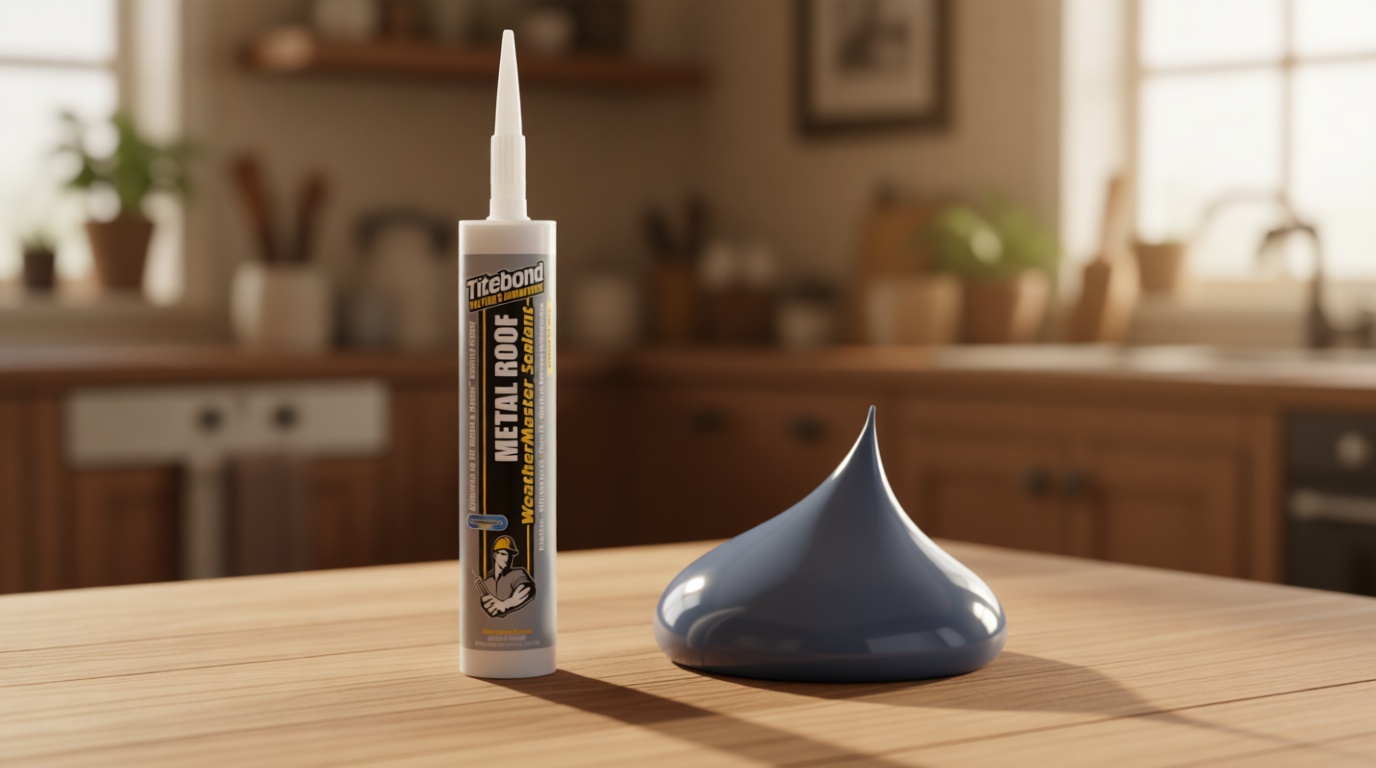 Titebond 61121 Metal Roof Sealant Cartridge, 10.1 oz., Black