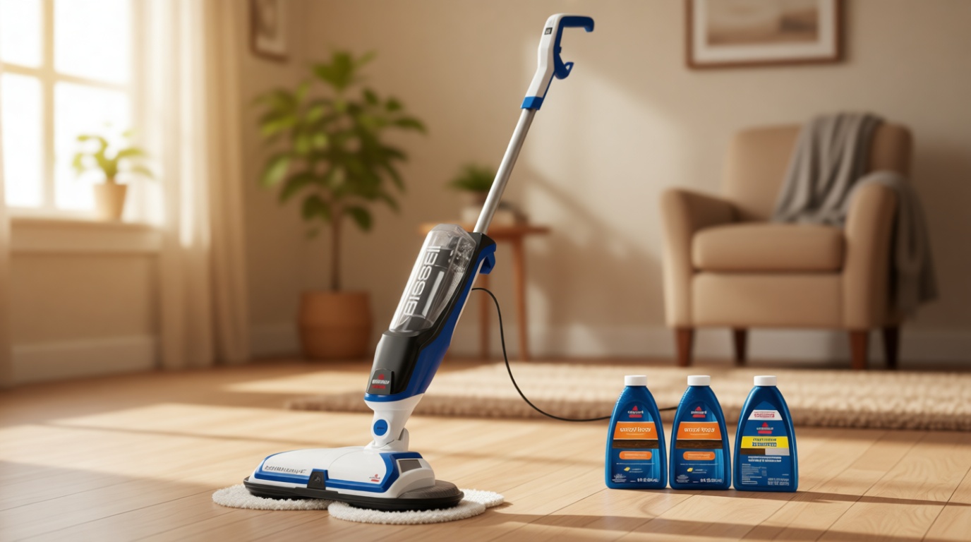 Bissell® SpinWave Hard Floor Expert Corded Spin Mop Cleaner with Washable mop Pads for Sealed Hard Floors, 20393