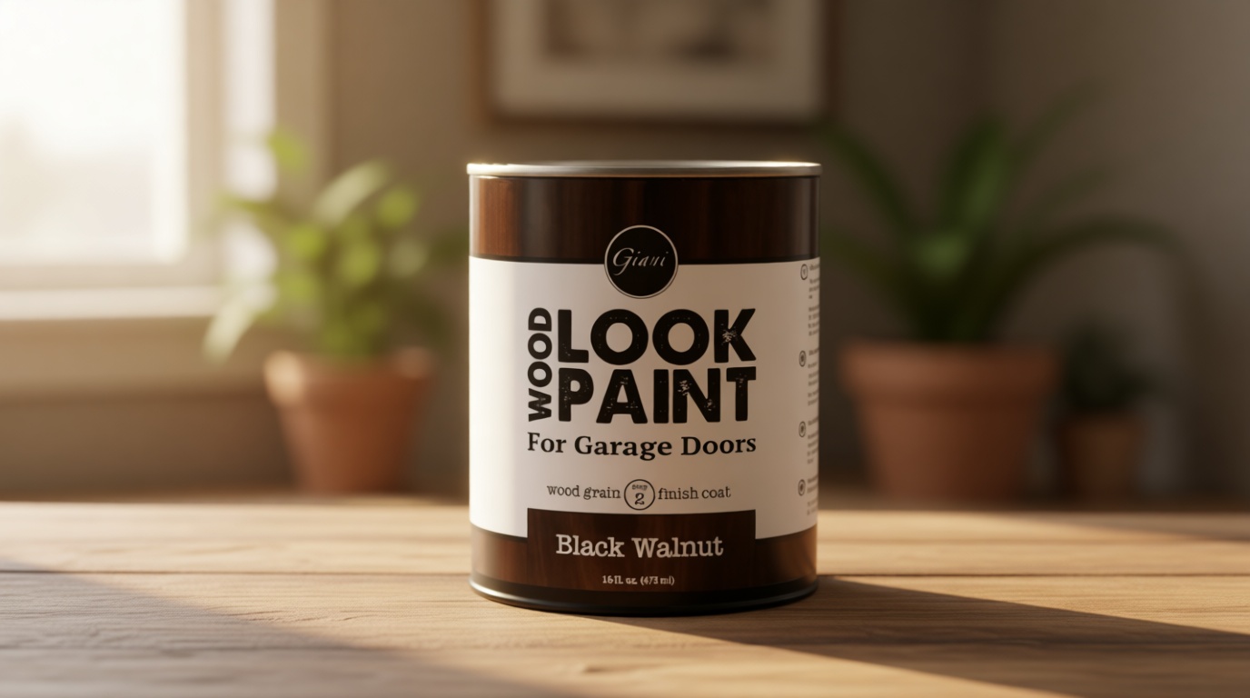 Giani Wood Look Paint for Garage Doors- Step 2 Wood Grain Finish Coat Pint (Black Walnut)