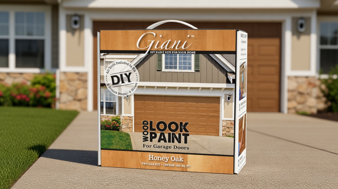 Wood Look Paint Kit for Garage Doors (Honey Oak)
