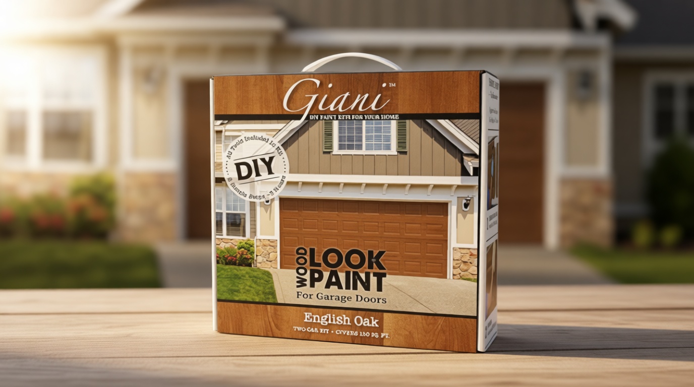 Giani Wood Look Paint Kit for Garage Doors (English Oak)