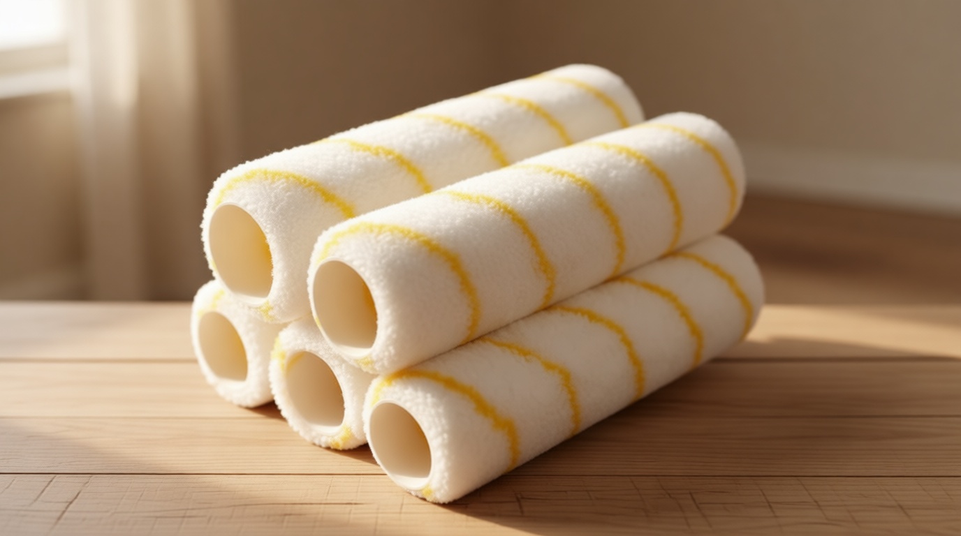 Pro Grade - Paint Roller Covers - 1/2 X 9 Inch Microfiber 5 Pack