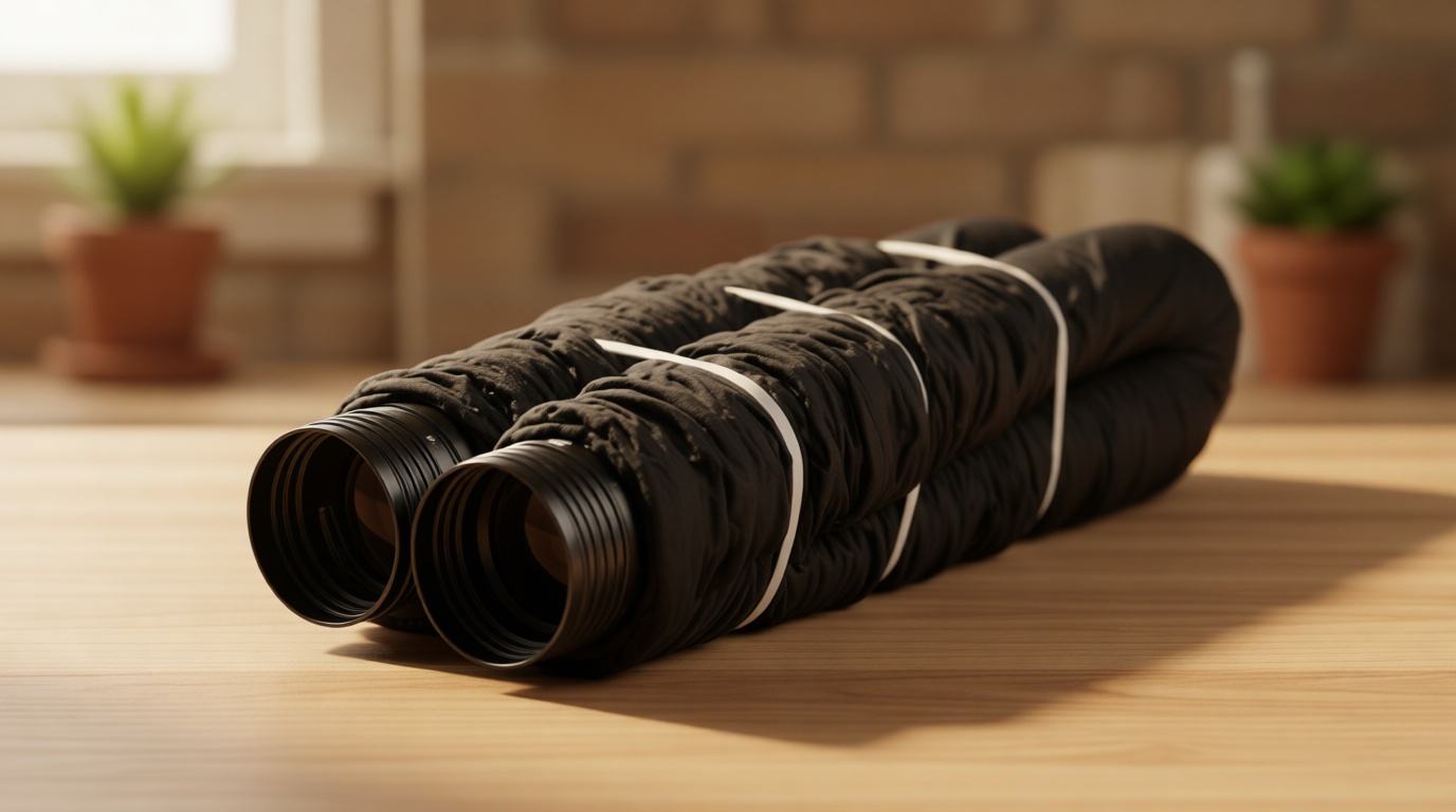 4 in x 25 ft. Flexible Drain Pipe with Socket