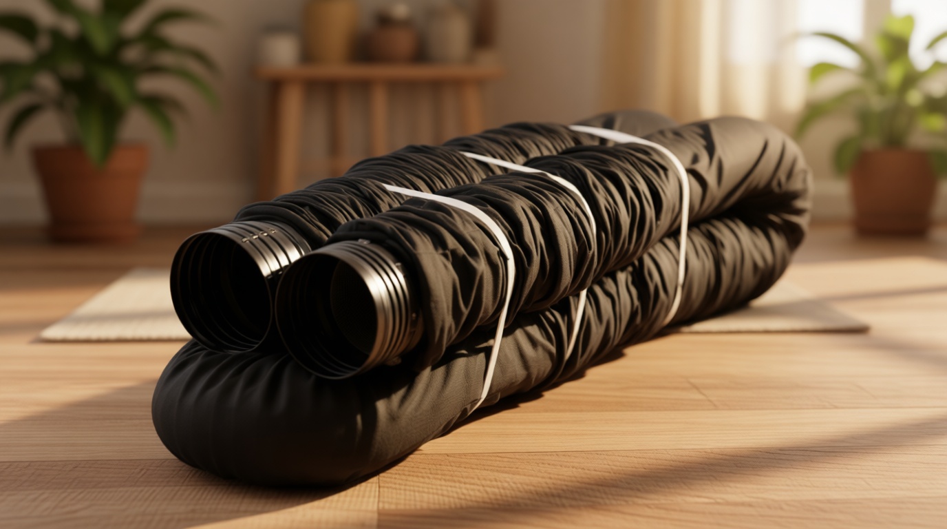 Flex-Drain 51510 Flexible/Expandable Landscaping Drain Pipe, Perforated with Filter Sock, 4-Inch by 25-Feet