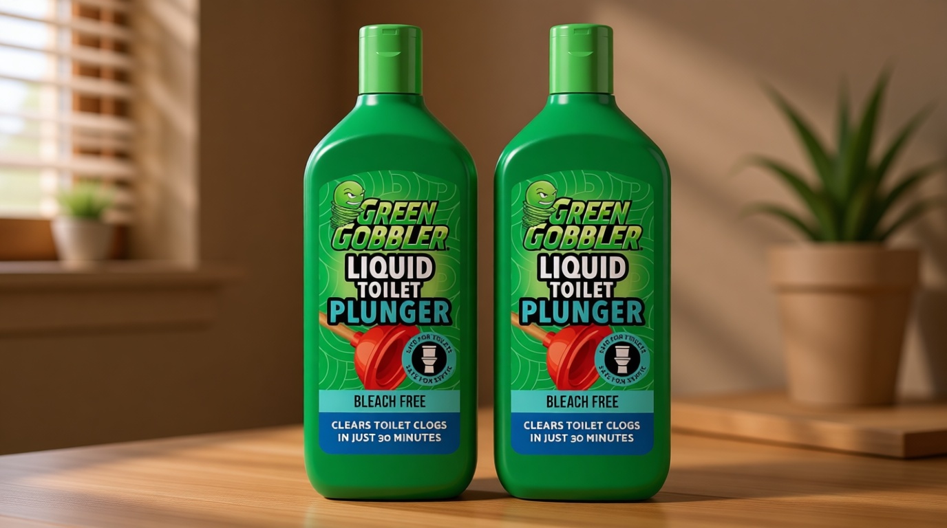 Green Gobbler Liquid Toilet Plunger | Clog Remover | Safe for Toilets and Septic | 2 Pack