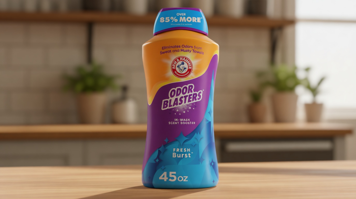 ARM & HAMMER Odor Blasters In-Wash Scent Booster, Laundry Scent Booster Fresh Burst Scent, 45 Oz