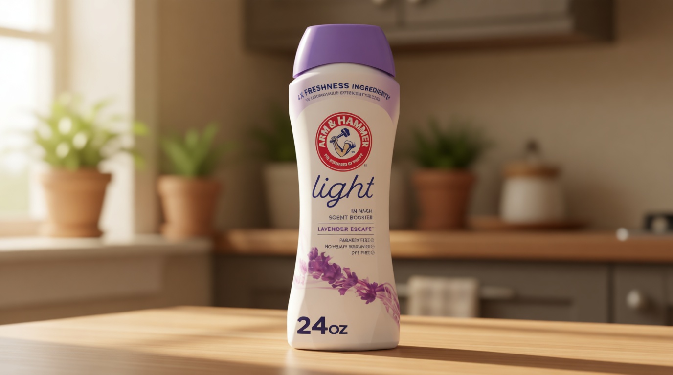 ARM & HAMMER Light In-Wash Scent Booster, Laundry Scent Booster Lavender Escape scent, 24 Oz