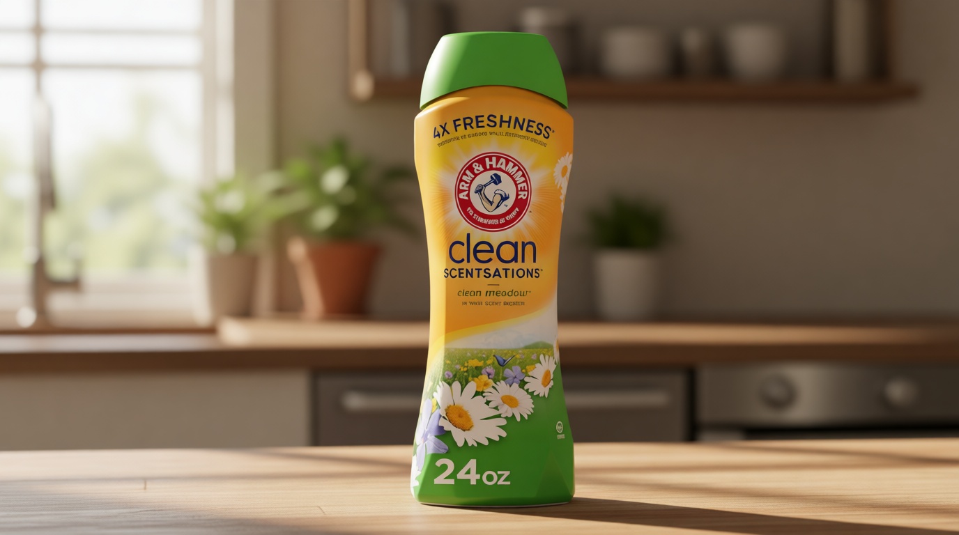 ARM & HAMMER Clean Scentsations In-Wash Scent Booster, Laundry Scent Booster Clean Meadow scent, 24 Oz