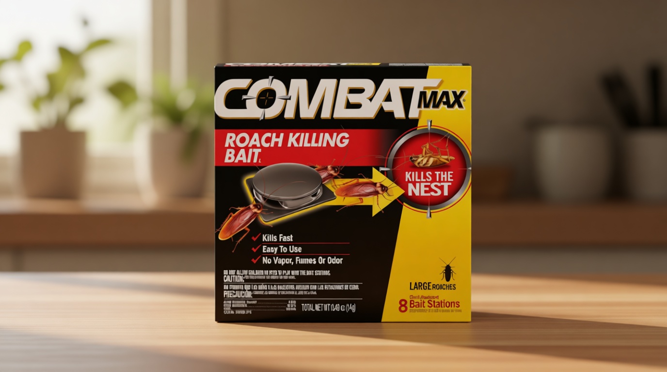 Combat Max Large Roach Killing Bait, 8 count (Pack of 1)