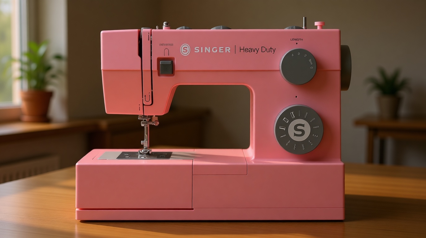SINGER® Heavy Duty 4411 (Pink) High Speed Sewing Machine + Accessories | 11 Built-In Stitches Deliver 69 Stitch Applications | 60% More Power, 1100 Stitches/Min | Metal Frame, 4-Step Buttonhole