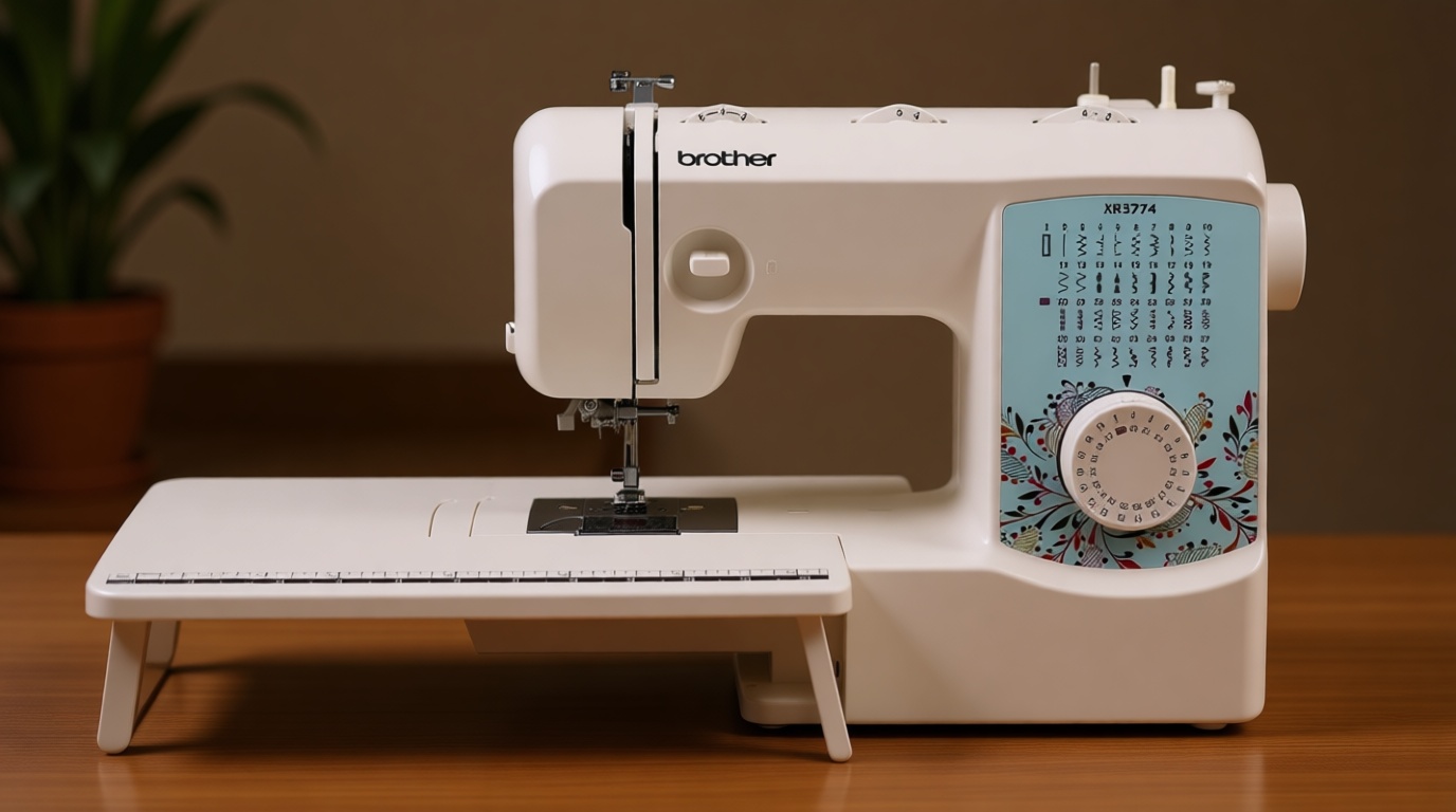Brother Sewing and Quilting Machine, XR3774, 37 Built-in Stitches, Wide Table, 8 Included Sewing Feet