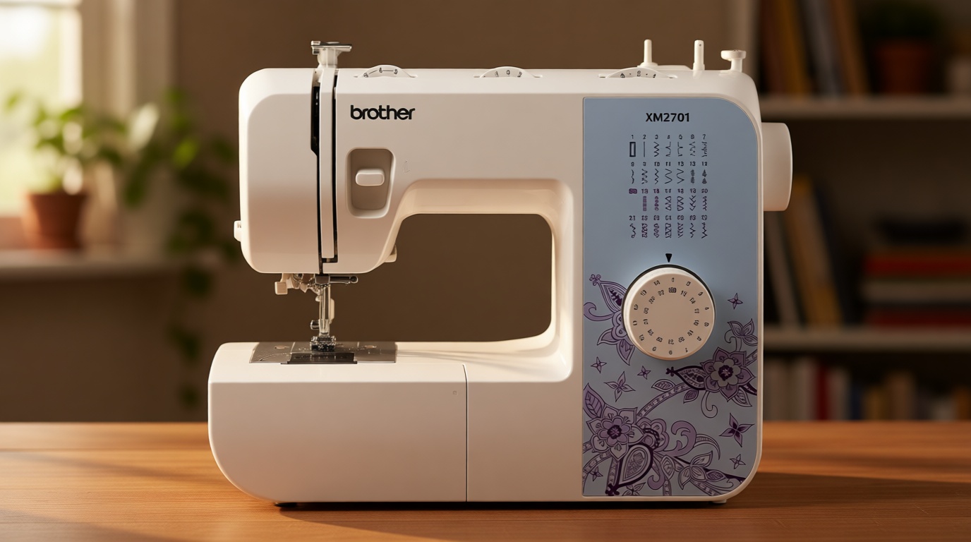 Brother Sewing Machine, XM2701, Lightweight Machine with 27 Stitches, 6 Included Sewing Feet