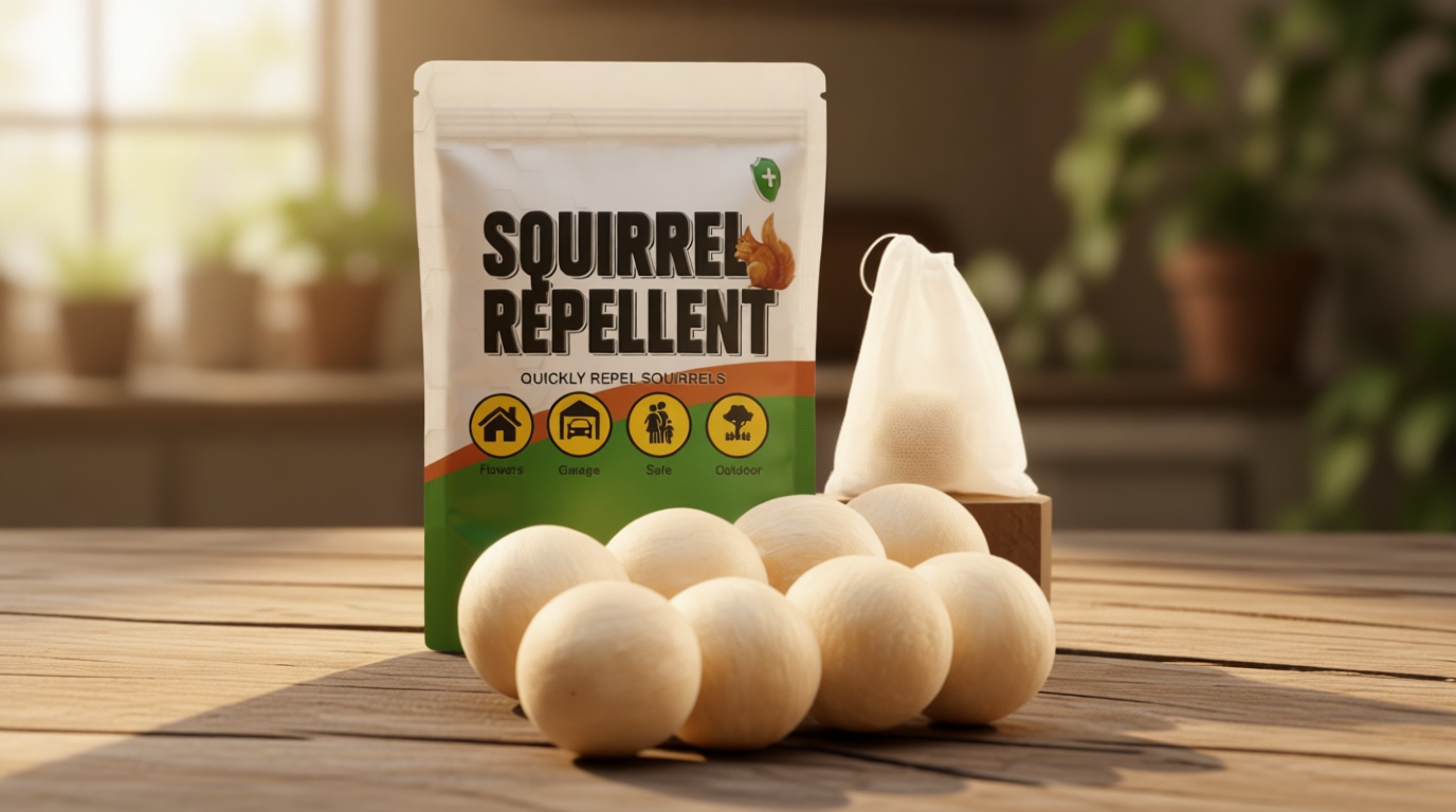 Squirrel Repellent Outdoor, Squirrel Repellent for Attic, Chipmunk Repellent Outdoor, Keep Squirrels Out of Potted Plants, Squirrel Deterrent for Garden-8 Packs