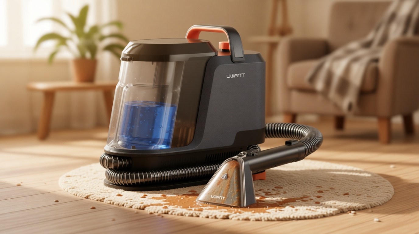 Uwant Portable Carpet and Upholstery for Deep Cleaner, 18Kpa Carpet Cleaner Machine for Cars, Pets with Cleaning Tool and Self Cleaning for Spot, Rug, Couch Set of 1