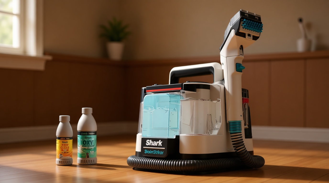 Shark StainStriker Portable Carpet, Upholstery & Area Rug Cleaner with Pet Mess Extractor, Stain & Odor Remover, Perfect for Car Interiors, White, PX201