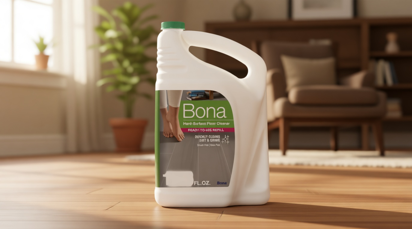 Bona Multi-Surface Floor Cleaner Refill - 128 fl oz - Unscented - Refill for Bona Spray Mops and Spray Bottles - Residue-Free Floor Cleaning Solution for Stone, Tile, Laminate, and Vinyl Floors U.S. EPA Safer Choice [Amazon-developed Certification] Compact by Design