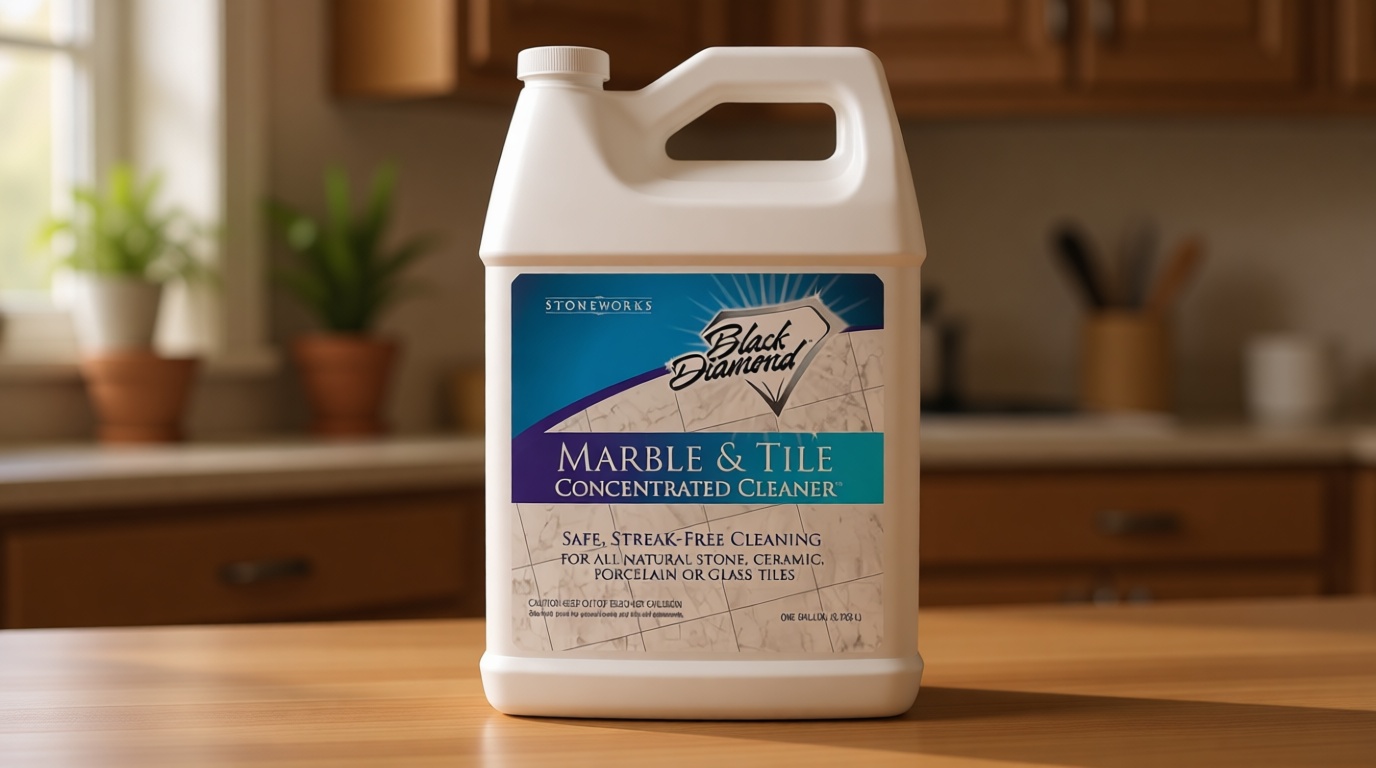 Black Diamond Stoneworks MARBLE & TILE FLOOR CLEANER. Great for Ceramic, Porcelain, Granite, Natural Stone, Vinyl and Brick. No-rinse Concentrate.(1-Gallon) [Amazon-developed Certification] Compact by Design