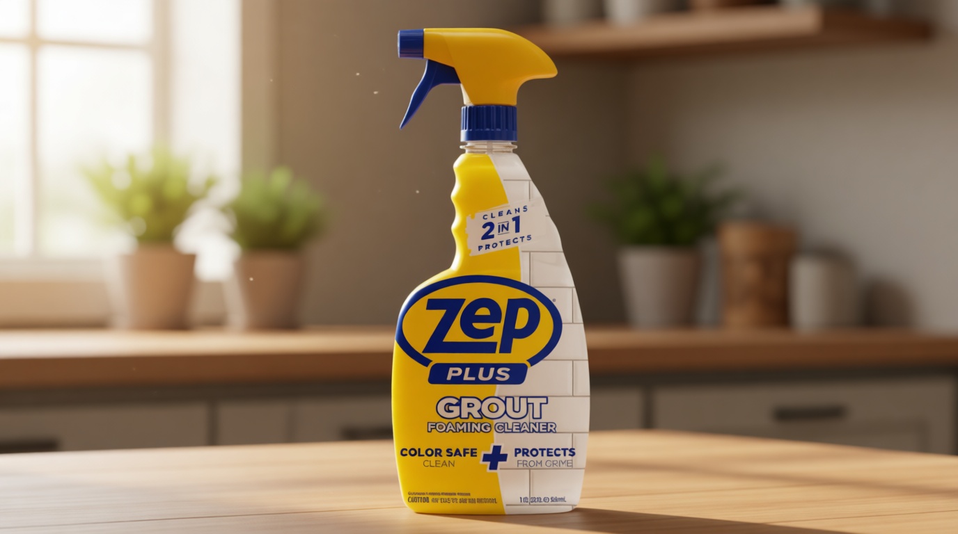 Zep Plus Grout Foaming Cleaner - 32 Fl OZ - R54212-2-in-1 benefits clean while protecting grout from water, dirt and grime
