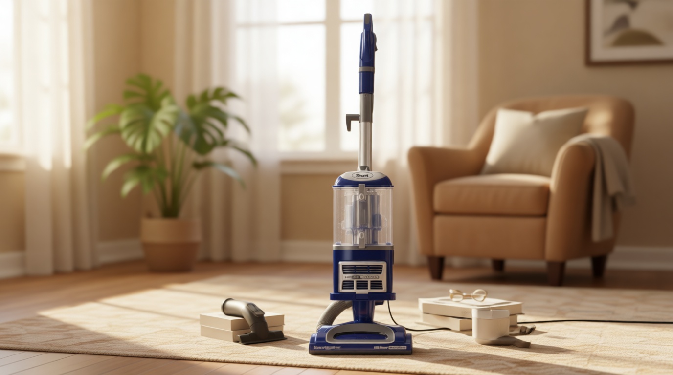 Shark Upright Vacuum, Navigator Lift-Away Deluxe with Large Dust Cup Capacity, HEPA Filter, Swivel Steering, Upholstery Tool & Crevice Tool, Blue, NV360
