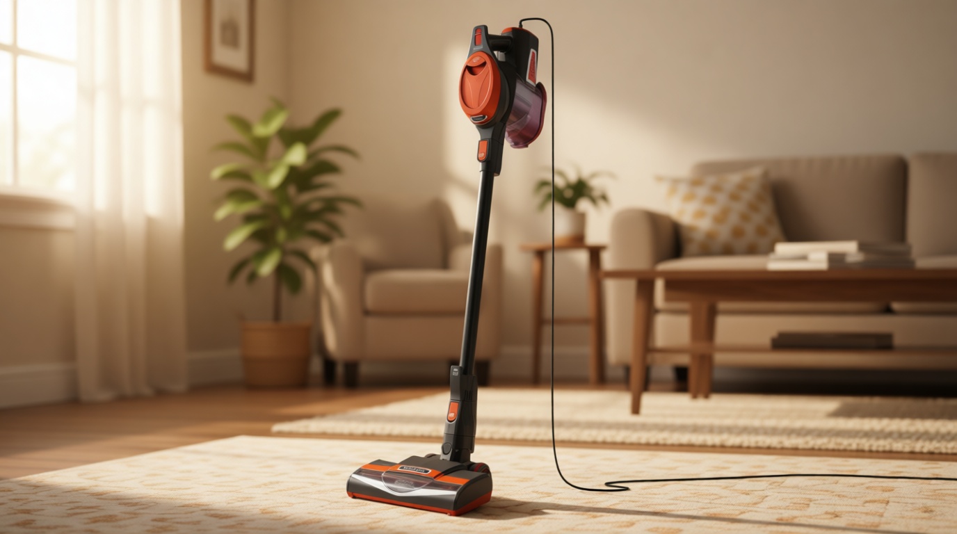 Shark Rocket Ultra-Light Corded Bagless Vacuum for Carpet and Hard Floor Cleaning with Swivel Steering (HV301), Gray/Orange